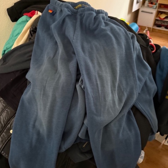 light Blue faded Aviator nation Sweatshirt and sweats Large/Medium - Picture 2 of 4